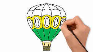 Tranh Tô Màu Khinh Khí Cầu - Hot Air Balloon Drawing And Coloring For Kids  - YouTube