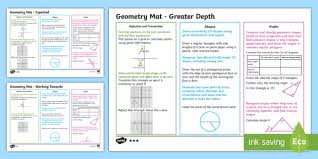 Follow the links for help and activities compare and classify geometric shapes based on their properties and sizes and find unknown angles. Year 6 Geometry Differentiated Maths Mats Twinkl