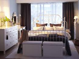 ikea bedroom design white metal bed