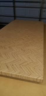 Intimidated by building your own table top? End Grain Herringbone Desk Top Over 900 Piece Project Woodworking
