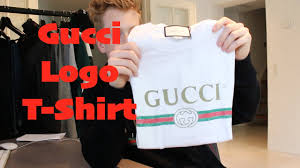 Gucci Logo T Shirt White Unboxing Review