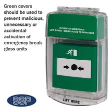 Emergency Break Glass On Cover With