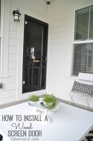 how to install a wood screen door steps