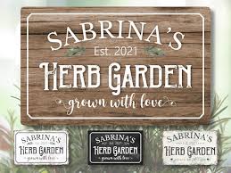 Buy Herb Garden Signs Indoor Herb