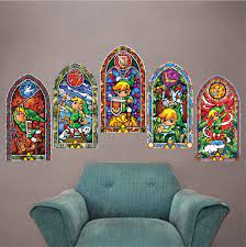 Stained Glass Wall Mural Decals