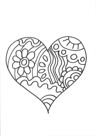 Mädchen lieben es, herzen zu zeichnen, wo immer sie können: Kostenlose Malvorlage Herzen Herz Zum Ausmalen Zum Ausmalen