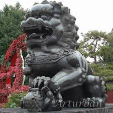 Chinese Foo Dog Statue Bronze Chinese