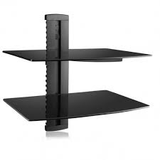 Black Dvd Dvr Vcr Wall Mount Bracket