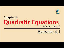 class 10 maths chapter 4 exercise 4 1