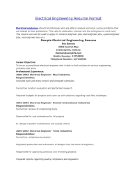 Electrical Engineer Resume Objective Free Fresher Mechanical