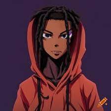 Character with dreads
