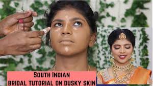south indian bridal makeup on dusky