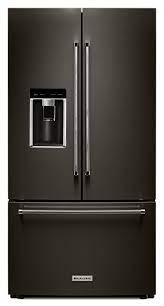We did not find results for: Kitchenaid Black Stainless Steel Counter Depth French Door Refrigerator 23 8 Cu Ft Krfc704fbs Leon S