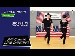 lucky lips line dance demo walk