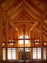 timber frame truss design in the barn