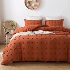 Polka Dot Orange Duvet Covers Bedding