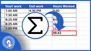 how to sum time in excel you