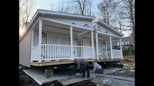install a double wide manufactured home