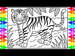 This tiger is composed of some simple geometric shapes. How To Draw Tiger For Kids 06 2021