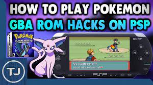 play pokemon gba rom hacks on psp