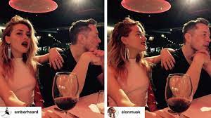 Due to busy schedules, the pair pulled the plug on their relationship just one year later. Amber Heard Und Elon Musk Lippenstiftspuren Panorama Sz De