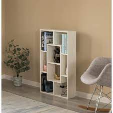 Basicwise Modern 8 Tier Bookcase Wall
