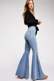I don't need flare jeans, i've got enough flare already. what am i and why has no one. Just Float On Flare Jeans Free People 70s Outfits 70s Inspired Fashion Bell Bottom Jeans Outfit