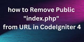 remove public index php from url