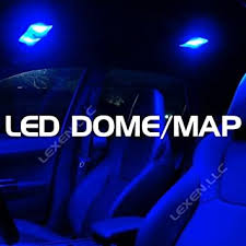 Amazon Com Super Bright Blue Color 2x 6 12v Led Car Interior Dome Lights Panel With 3 Adapters T10 Ba9s And Festoon Automotive