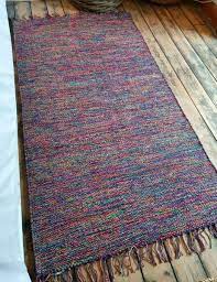 cotton quality woven rugs mottled multi