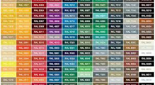 Ral Colour Chart Painter Choice Singapore