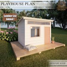Playhouse Plans For Kids Wooden Garden