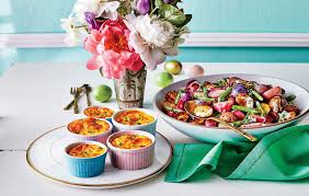 Well, easter dinner is certainly the best time to finally throw open the curtains and throw back the heavy covers of winter to bring in some fresh, spring color, fragrant flowers and a few favorite recipes to the table. 24 Easter Side Dishes For Ham This Holiday Southern Living