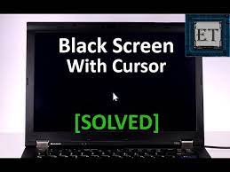 windows 10 11 black screen with cursor