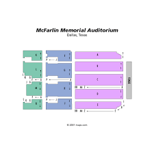 Mcfarlin Auditorium Dallas Parking Map