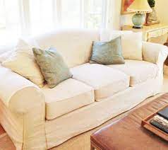Camelback Sofa Slipcover With Waterfall