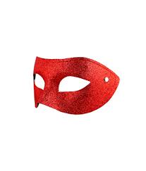 red glitter eye mask looksharp