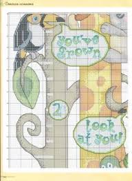 14 Best Cross Stitch Jungle Zoo Growth Chart Images
