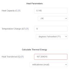 Temperature Change To Heat Calculator