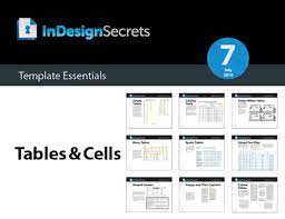 indesign table styles templates free