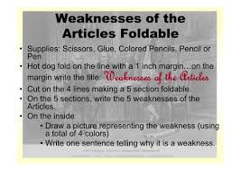 the articles of confederation foldable