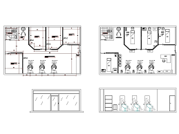 beauty salon in autocad cad