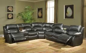 black bonded leather sectional