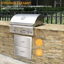 Here, you will come across ten elegantly designed outdoor kitchen island ideas that you will find classy. Outdoor Barbecue Drawers 2 Layer Design Stainless Steel Kitchen Drawers With Handles Built In Storage Cabinets For Restaurant Or Home Use Bbq Island Terrace Barbecue Station 18w X 20 6h X 12 7d Outdoor Kitchen Drawers Patio Lawn