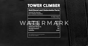cell tower climber nutrition facts