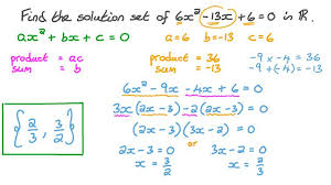 lesson solving quadratic equations
