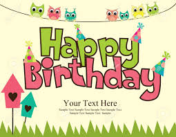 Happy Birthday Card Design Vector Illustraton