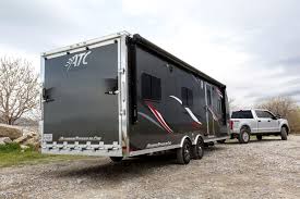 with reinforcing cross members strongest toy hauler on the market atc trailers