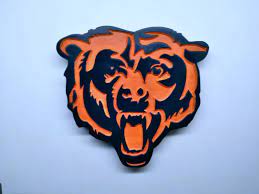 Chicago Bears Bear Logo 3d Engraved