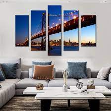5 Set Inner Frame Wall Art Bridge